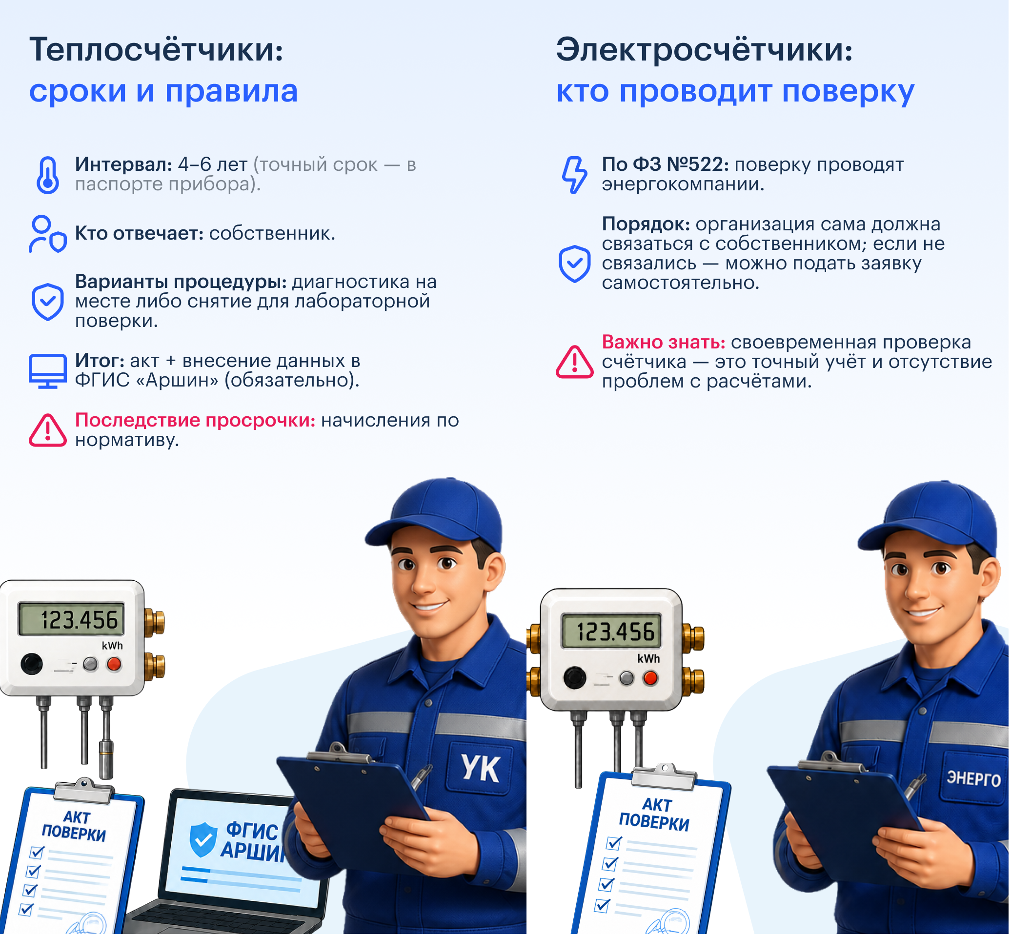 поверка счетчика тепла как часто