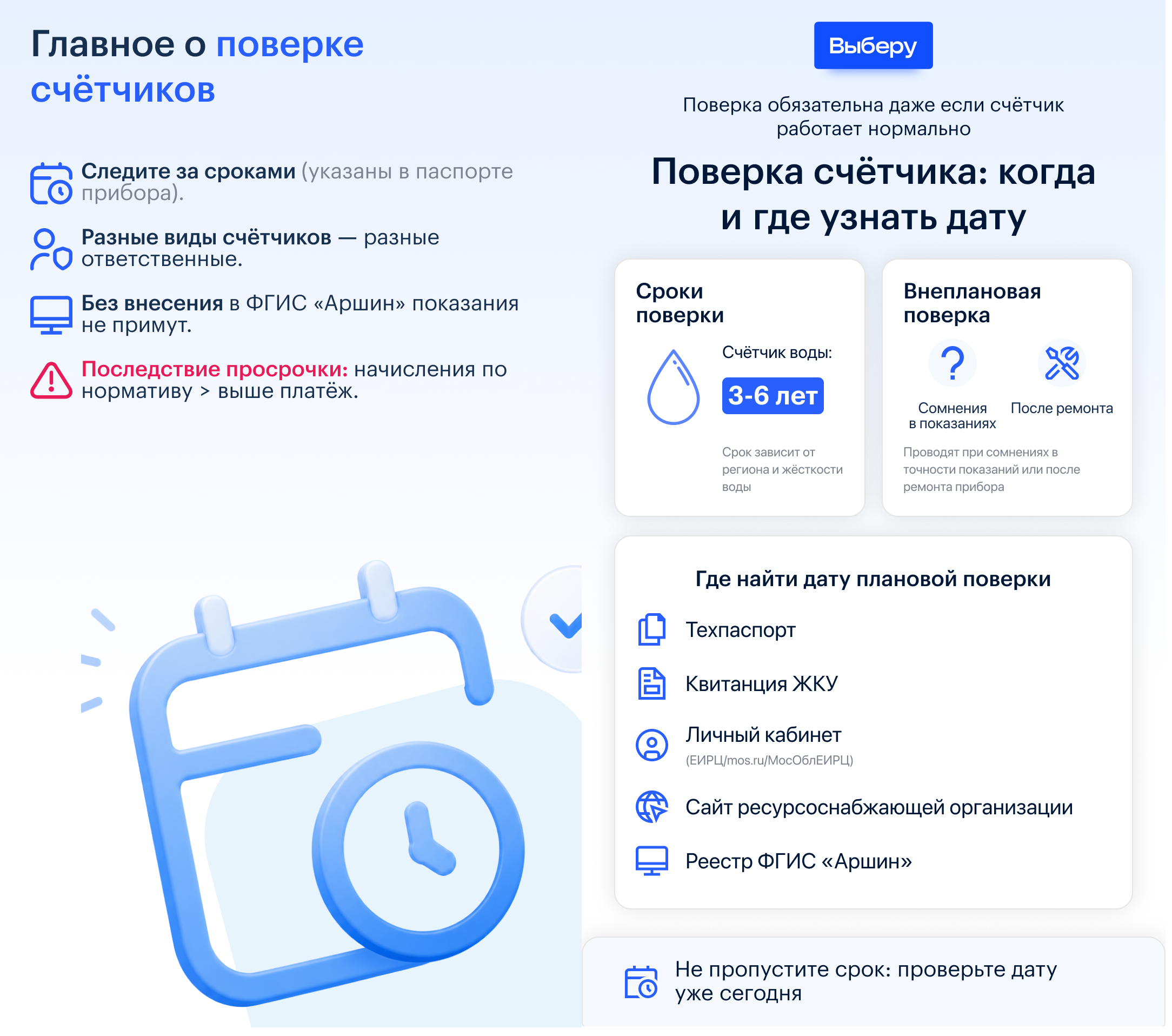 поверка счетчиков как часто