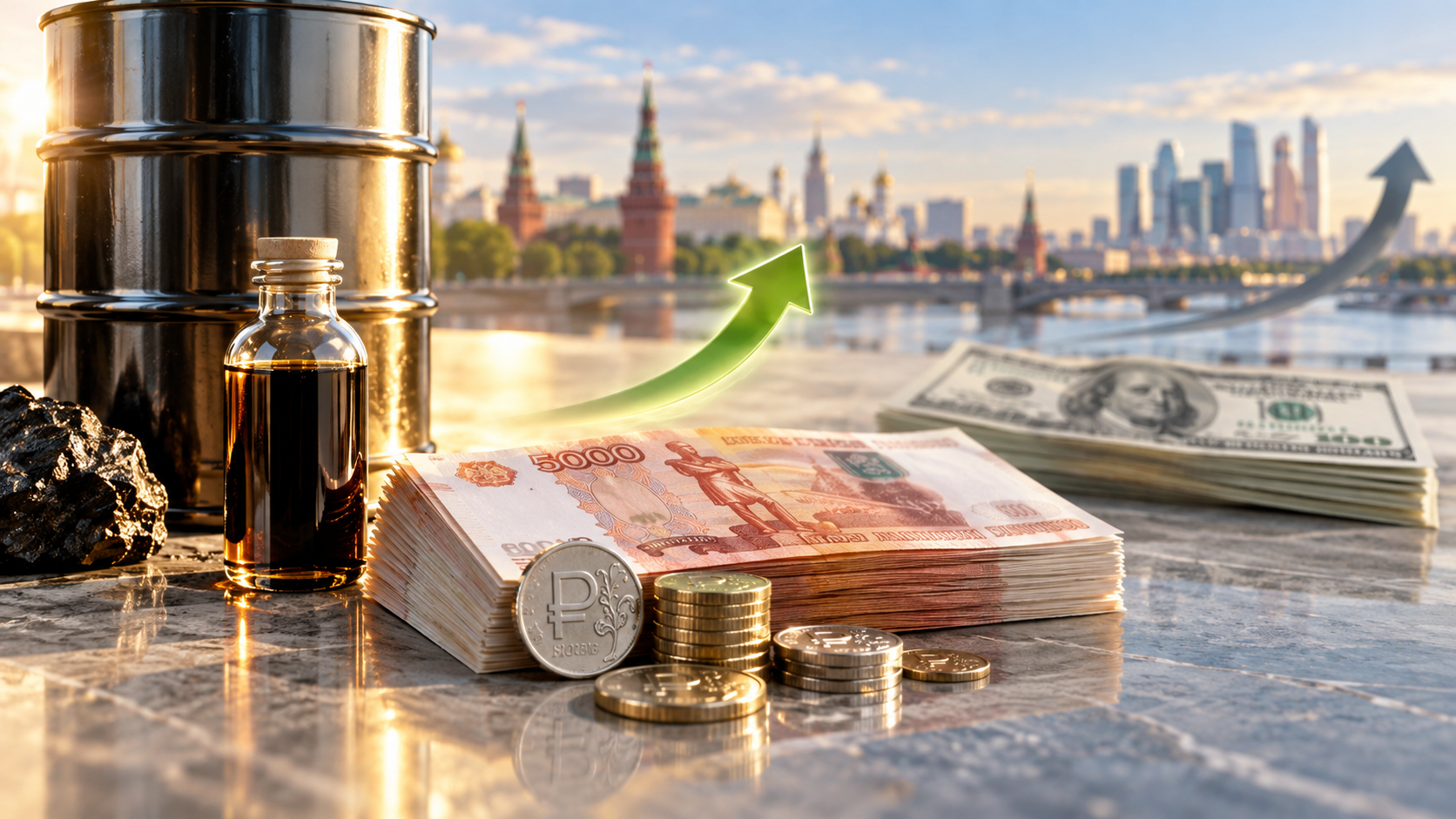 Курс рубля и доллара на фоне роста цен на нефть