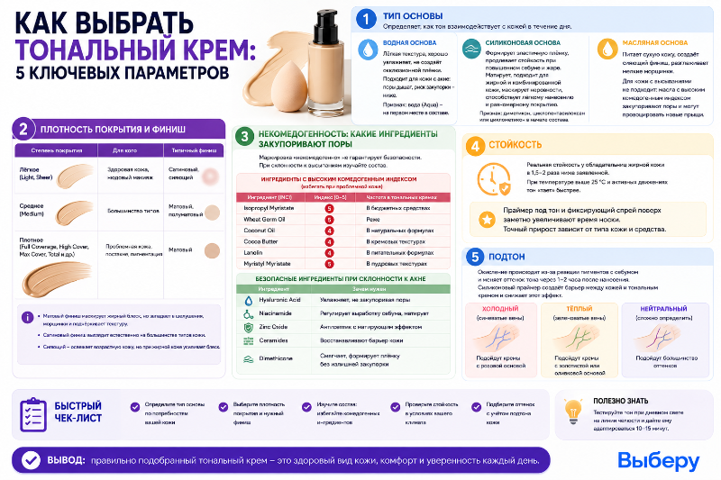 Как выбрать тональный крем