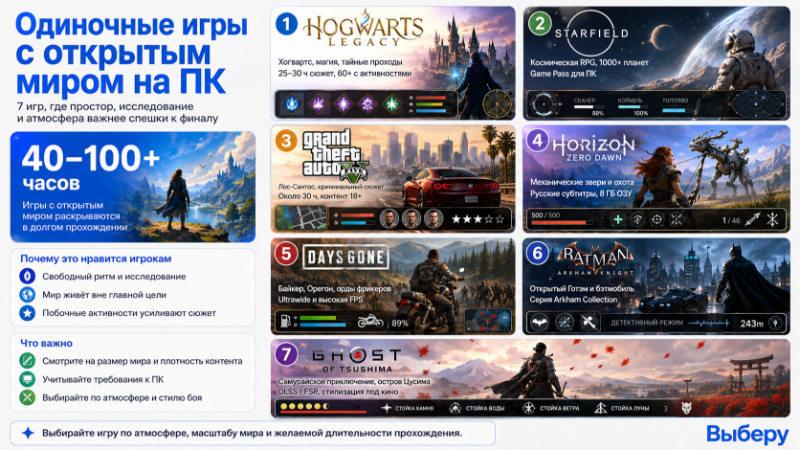 Одиночные игры с открытым миром