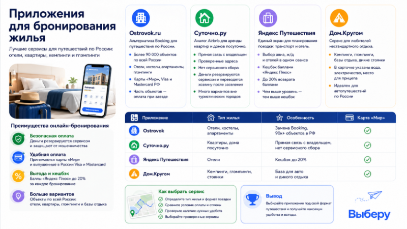 Приложения для бронирования жилья