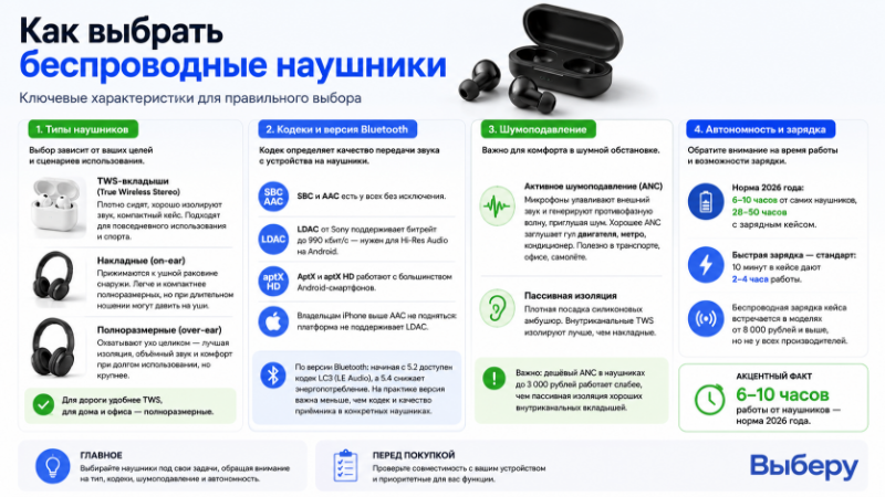 Как выбрать беспроводные наушники