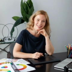 Графический дизайнер + Визуальная идентификация