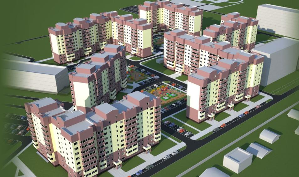 Микрорайон в Большевике