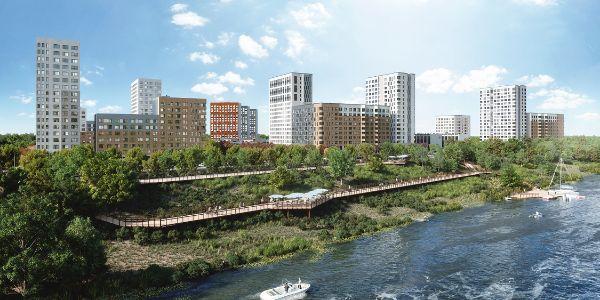 Скандиа. Квартал у реки