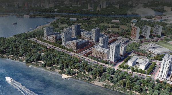 Скандиа. Квартал у реки