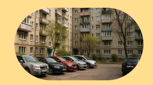 Захват парковки во дворе: что делать и какой штраф полагается?