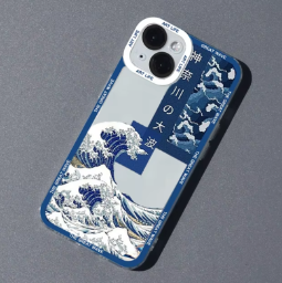 Модный японский чехол для телефона The Great Wave Off Kanagawa для iPhone 16, 15, 14, 13, 12, 11 Pro Max Mini SE 7, 8 Plus 16E, чехол Fundas