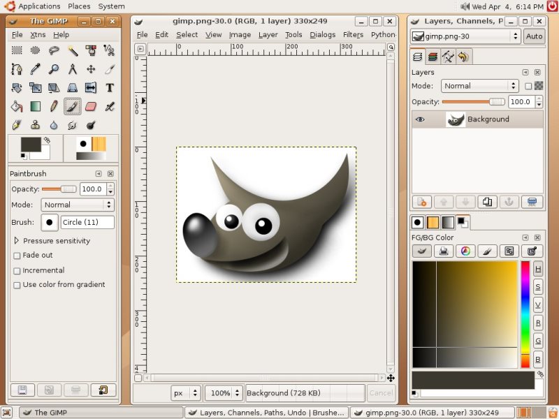 Растровый графический редактор GIMP